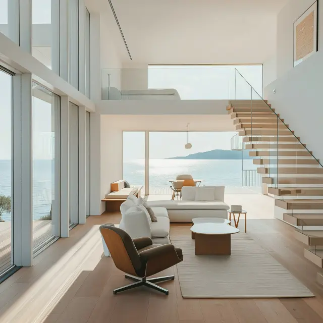 Luxurious Interior with Ocean View