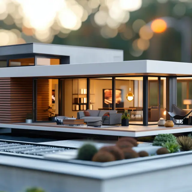 Miniature Modern House Model